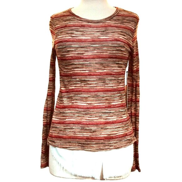 Bailey 44 Multicolor Sweater Top Shoot from the Hip Layered Look Slim Fit Sm NEW - Picture 2 of 7